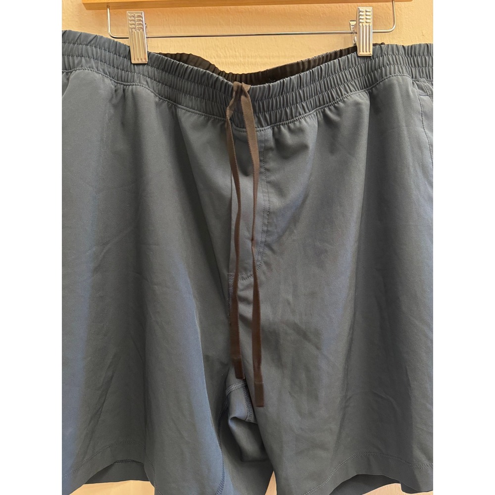 Bearbottom Men's XXL Athletic Shorts Dark Blue Stretch Training Gym with Liner - Picture 4 of 7